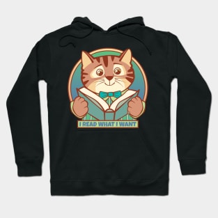 I Read What I Want Cat Hoodie